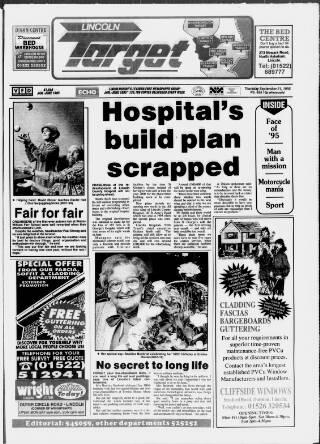 cover page of Lincoln Target published on September 21, 1995