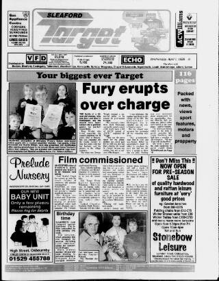 cover page of Sleaford Target published on April 1, 1998