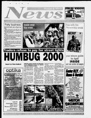cover page of Weston & Worle News published on April 1, 1999