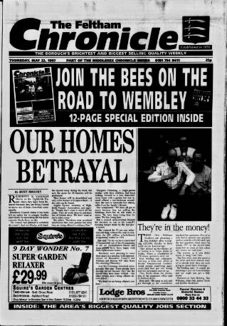 cover page of Feltham Chronicle published on May 22, 1997