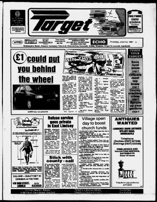 cover page of Horncastle Target published on June 13, 1991
