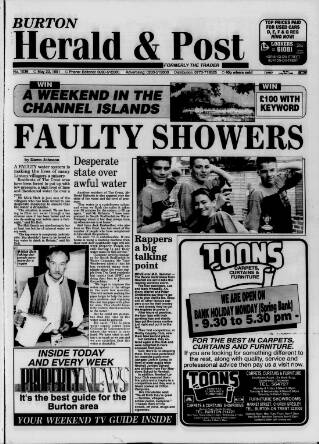 cover page of Burton Trader published on May 22, 1991