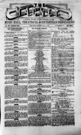 cover page of Magnet (Leeds) published on August 2, 1884