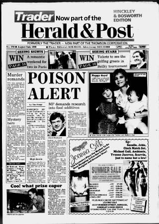 cover page of Hinckley Herald & Journal published on August 2, 1990