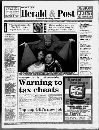 cover page of Hinckley Herald & Journal published on April 1, 1993