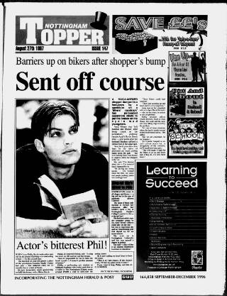 cover page of Nottingham & Long Eaton Topper published on August 27, 1997