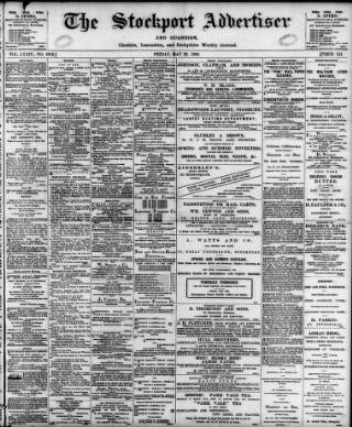cover page of Stockport Advertiser and Guardian published on May 22, 1896