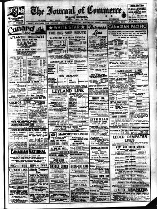 cover page of Liverpool Journal of Commerce published on May 22, 1931