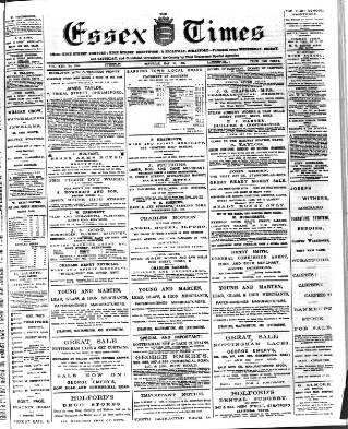 cover page of Essex Times published on May 22, 1886
