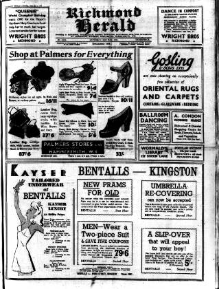 cover page of Richmond Herald published on May 22, 1943