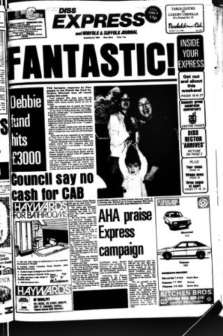 cover page of Diss Express published on May 22, 1981
