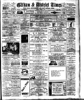 cover page of Eltham & District Times published on August 2, 1907