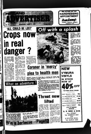 cover page of Fenland Citizen published on August 2, 1978