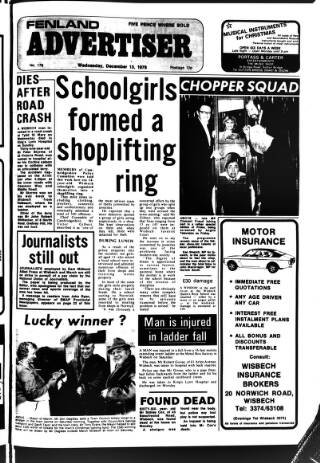 cover page of Fenland Citizen published on December 13, 1978