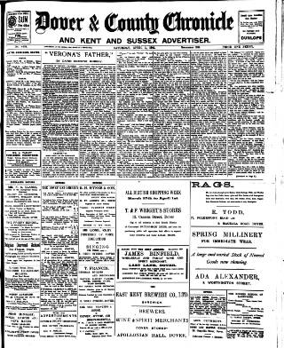 cover page of Dover Chronicle published on April 1, 1911