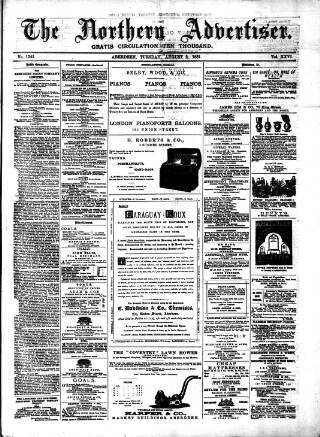 cover page of Northern Advertiser (Aberdeen) published on August 2, 1881