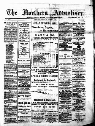 cover page of Northern Advertiser (Aberdeen) published on April 1, 1890