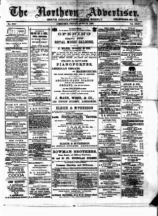 cover page of Northern Advertiser (Aberdeen) published on June 13, 1890