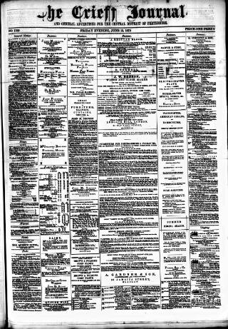 cover page of Crieff Journal published on June 13, 1879