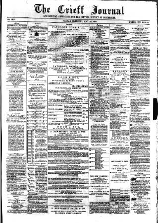 cover page of Crieff Journal published on May 22, 1885