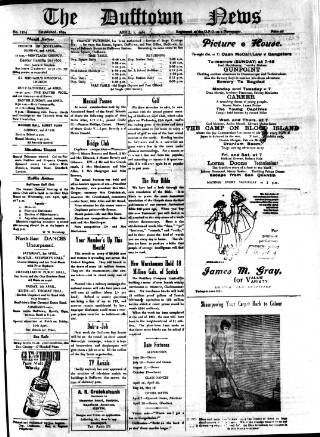 cover page of Dufftown News and Speyside Advertiser published on April 1, 1961