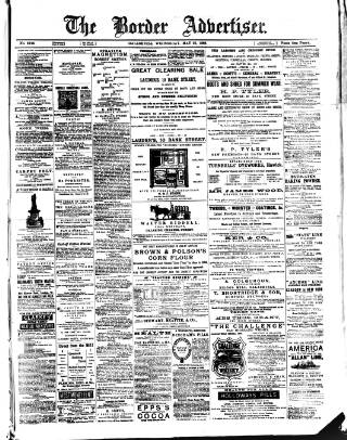 cover page of Border Advertiser published on May 22, 1889