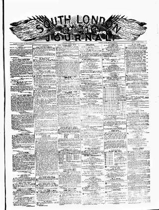 cover page of South London Journal published on April 1, 1893