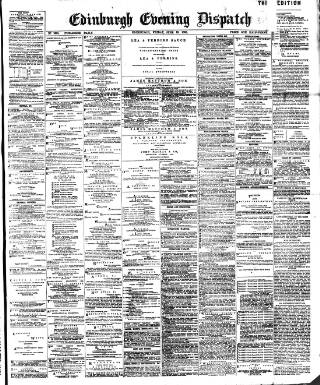 cover page of Edinburgh Evening Dispatch published on June 13, 1890