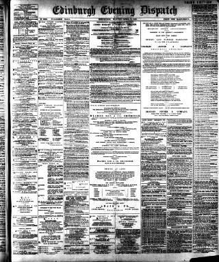 cover page of Edinburgh Evening Dispatch published on April 1, 1895
