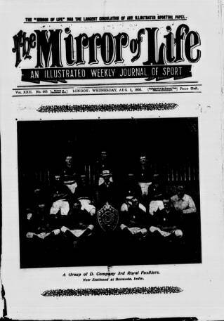 cover page of Boxing World and Mirror of Life published on August 2, 1905