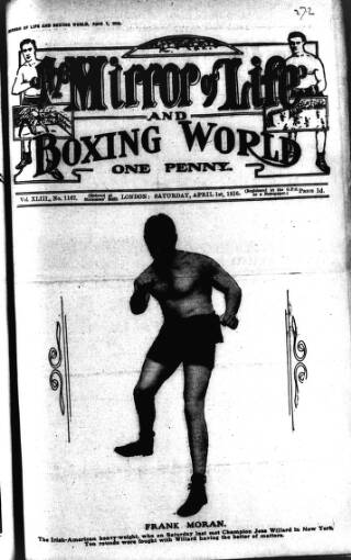 cover page of Boxing World and Mirror of Life published on April 1, 1916