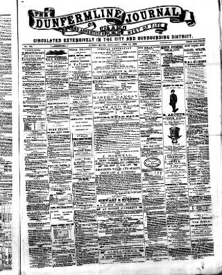 cover page of Dunfermline Journal published on June 13, 1885