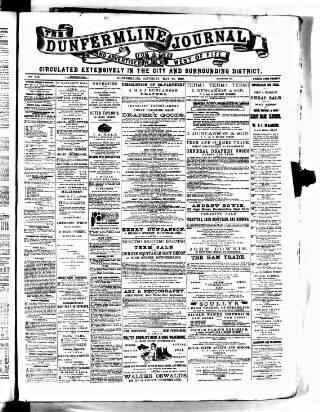 cover page of Dunfermline Journal published on May 22, 1886