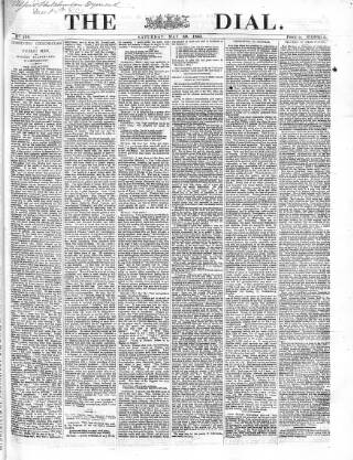 cover page of Dial published on May 30, 1863