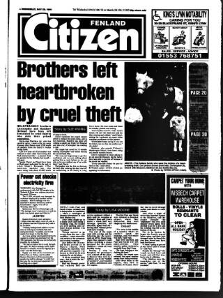 cover page of Fenland Citizen published on May 22, 1996