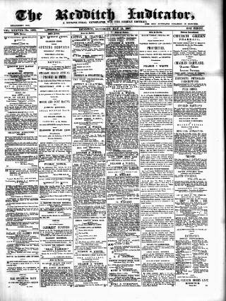 cover page of Redditch Indicator published on May 22, 1897