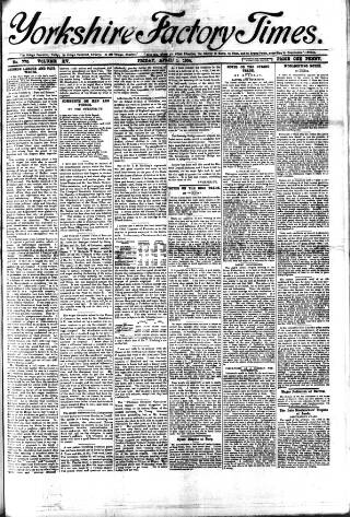 cover page of Yorkshire Factory Times published on April 1, 1904