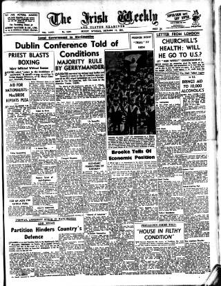 cover page of Irish Weekly and Ulster Examiner published on December 15, 1951
