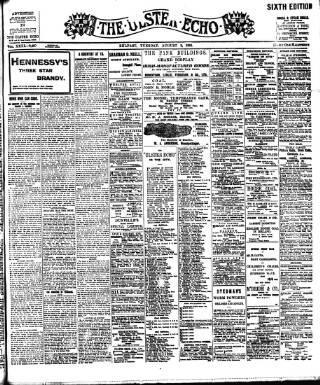 cover page of Ulster Echo published on August 2, 1904