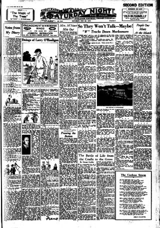 cover page of Ireland's Saturday Night published on May 22, 1943