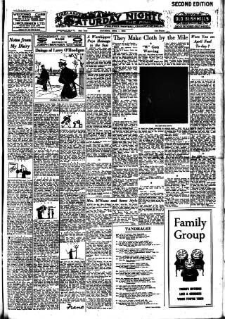 cover page of Ireland's Saturday Night published on April 1, 1950