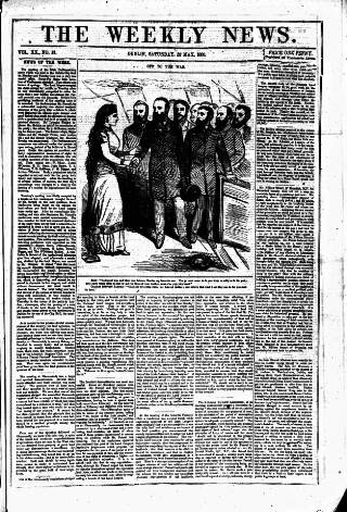 cover page of Dublin Weekly News published on May 22, 1880