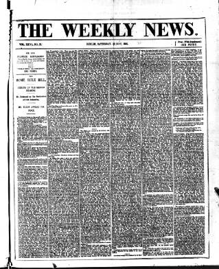 cover page of Dublin Weekly News published on May 22, 1886