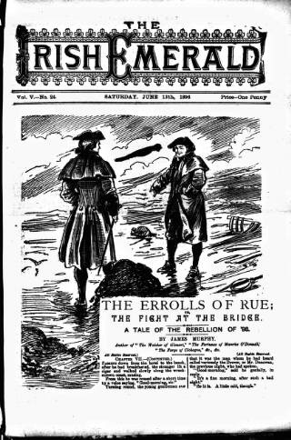 cover page of Irish Emerald published on June 13, 1896
