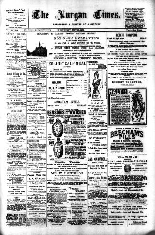 cover page of Lurgan Times published on May 22, 1901