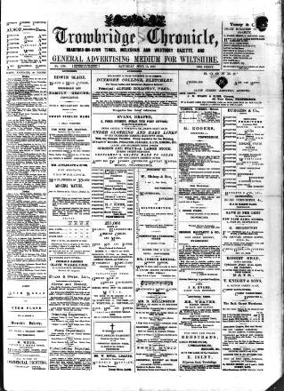 cover page of Trowbridge Chronicle published on June 13, 1891