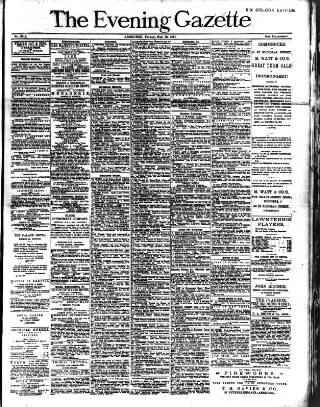 cover page of Evening Gazette (Aberdeen) published on May 22, 1891