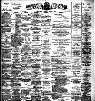 cover page of Scottish Leader published on April 1, 1891