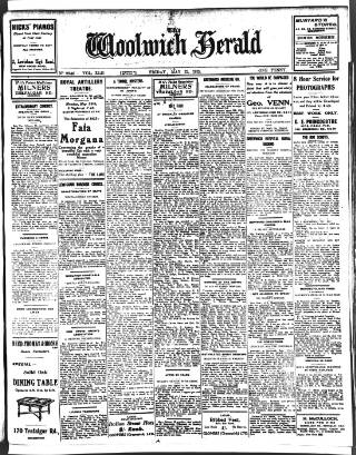 cover page of Woolwich Herald published on May 22, 1925