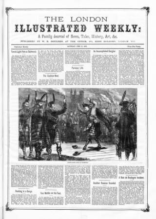 cover page of London Illustrated Weekly published on June 13, 1874